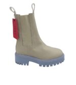 Ghete dama Last 37,  piele, material textil, bej