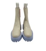 Ghete dama Last 37,  piele, material textil, bej - imagine 3