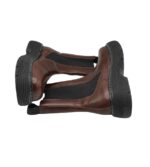 Ghete dama Last 37,  piele, material textil, maro - imagine 4