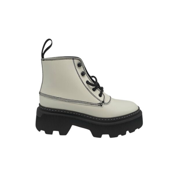 Ghete dama Last 37,  piele, alb - imagine 1