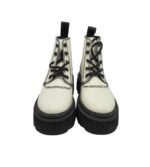 Ghete dama Last 37,  piele, alb - imagine 3