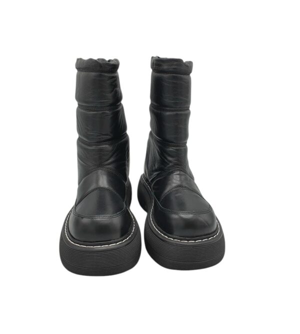 Cizme dama Last 37,  piele, negru, imblanite - imagine 4