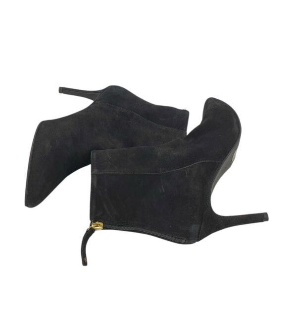 Botine dama Bianco  38,  piele intoarsa , negru - imagine 4