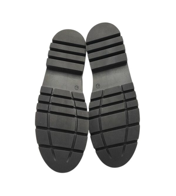 Ghete dama Bianco  41,  piele , material textil, alb negru - imagine 5