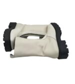 Ghete dama Bianco 38,  piele , bej - imagine 4