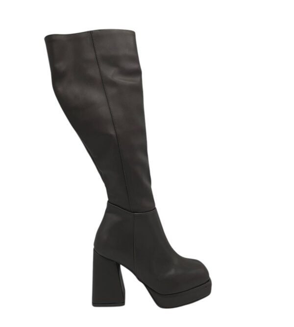 Cizme dama  36, imitatie de piele, maro - imagine 1