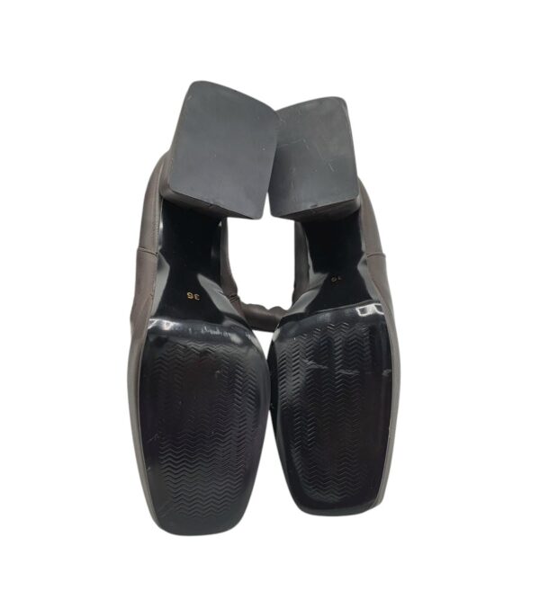 Cizme dama  36, imitatie de piele, maro - imagine 5
