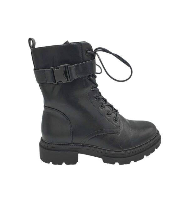 Ghete dama 39, imitatie de piele, negru - imagine 1