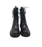 Ghete dama 39, imitatie de piele, negru - imagine 3