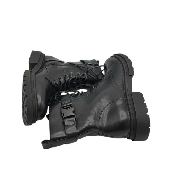 Ghete dama 39, imitatie de piele, negru - imagine 4