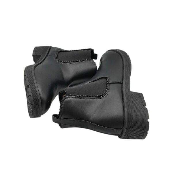 Botine dama Krush 42, imitatie de piele, negru - imagine 4