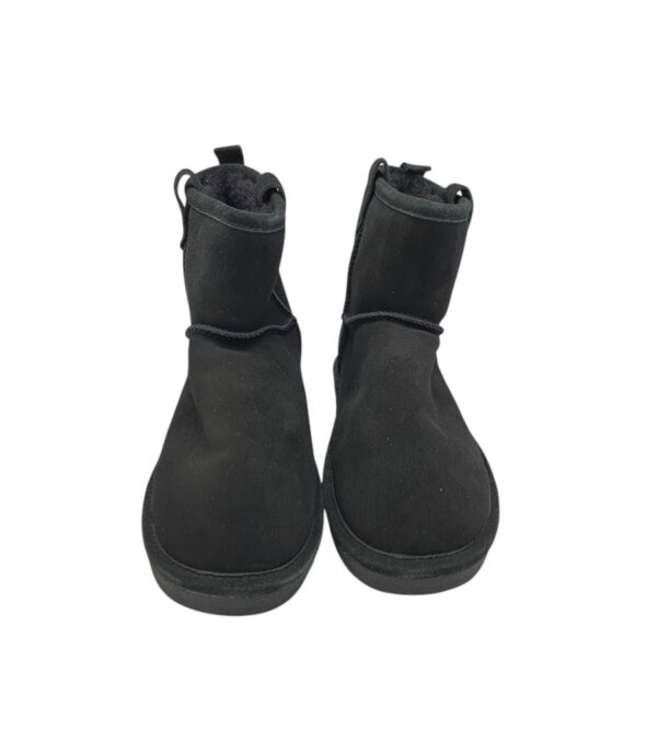 Cizme dama Bianco 37,  piele intoarsa, negru, imblanite - imagine 3