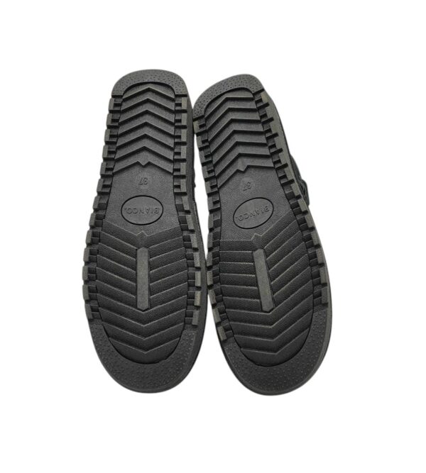 Cizme dama Bianco 37,  piele intoarsa, negru, imblanite - imagine 5