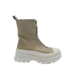 Ghete dama Bianco 38, piele, bej
