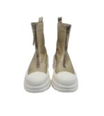 Ghete dama Bianco 38, piele, bej - imagine 3