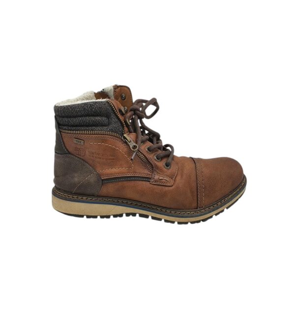 Ghete barbati Tom Tailor 44, imitatie de piele, maro - imagine 1