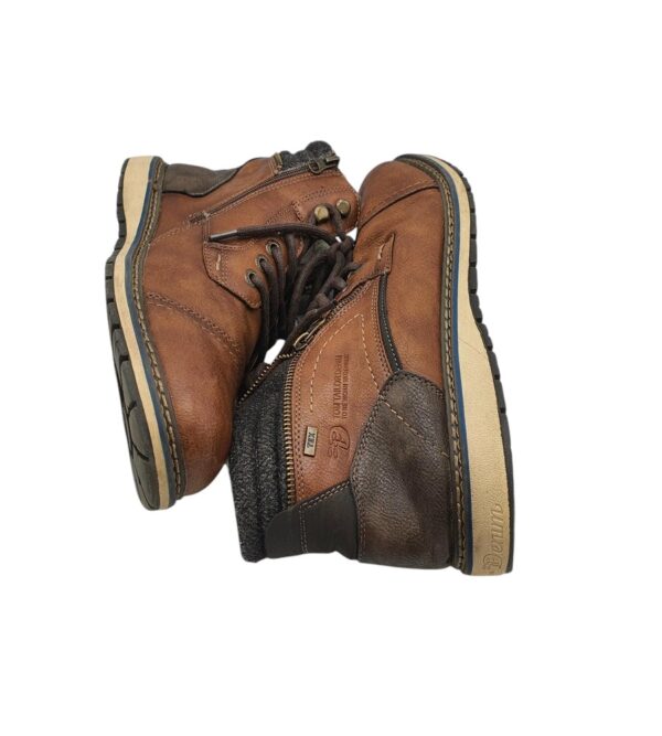 Ghete barbati Tom Tailor 44, imitatie de piele, maro - imagine 4