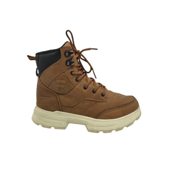 Ghete barbati Fila 41, imitatie de piele, maro, captusite - imagine 1