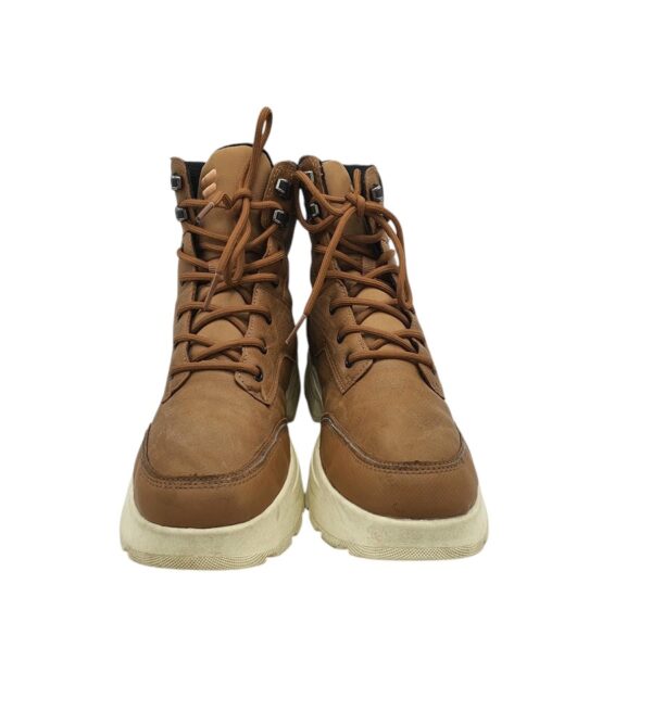 Ghete barbati Fila 41, imitatie de piele, maro, captusite - imagine 3