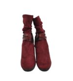 Cizme dama Citywalk 40, material textil, rosu - imagine 3
