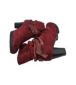 Cizme dama Citywalk 40, material textil, rosu - imagine 4
