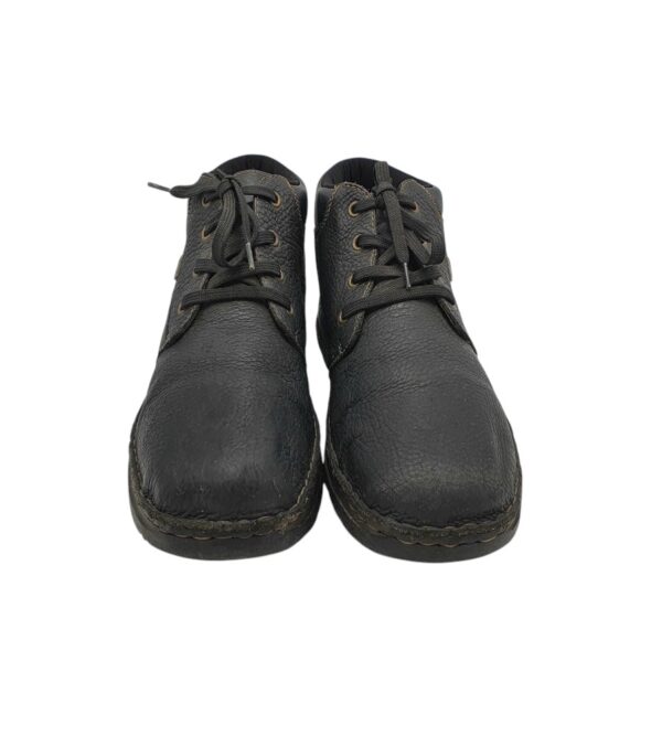 Ghete barbati Rieker 46, piele, negru, imblanite - imagine 3
