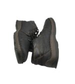 Ghete barbati Rieker 46, piele, negru, imblanite - imagine 4