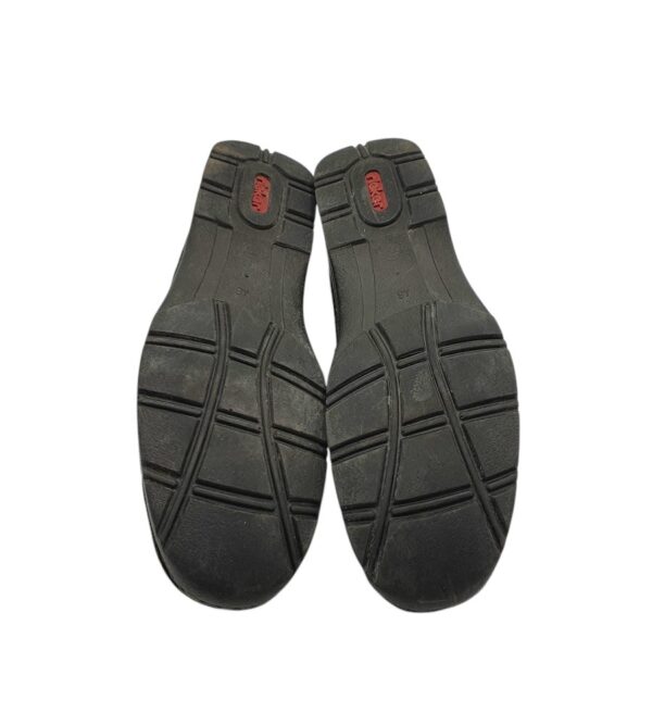 Ghete barbati Rieker 46, piele, negru, imblanite - imagine 5