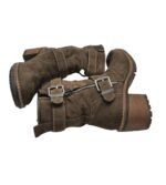 Cizme dama Graceland 39, material textil, maro - imagine 4