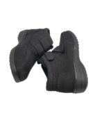 Ghete dama 39, material textil, negru - imagine 4