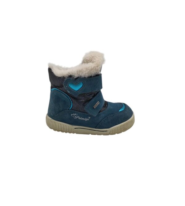 Ghete copii Primigi 26, piele intoarsa, albastru , imblanite - imagine 1