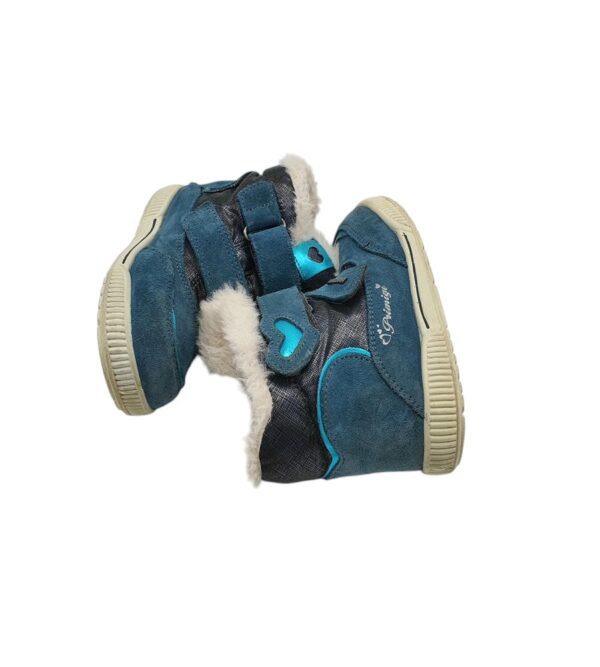 Ghete copii Primigi 26, piele intoarsa, albastru , imblanite - imagine 4