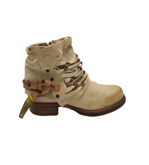 Botine dama A.S. 98 40, piele, bej - imagine 1