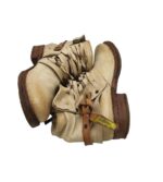 Botine dama A.S. 98 40, piele, bej - imagine 4