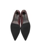 Cizme dama 37, imitatie de piele, visiniu - imagine 5