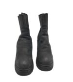 Botine dama 40, piele, imitatie de piele, negru - imagine 3