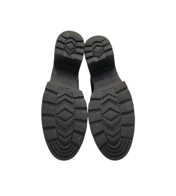 Botine dama 40, piele, imitatie de piele, negru - imagine 5