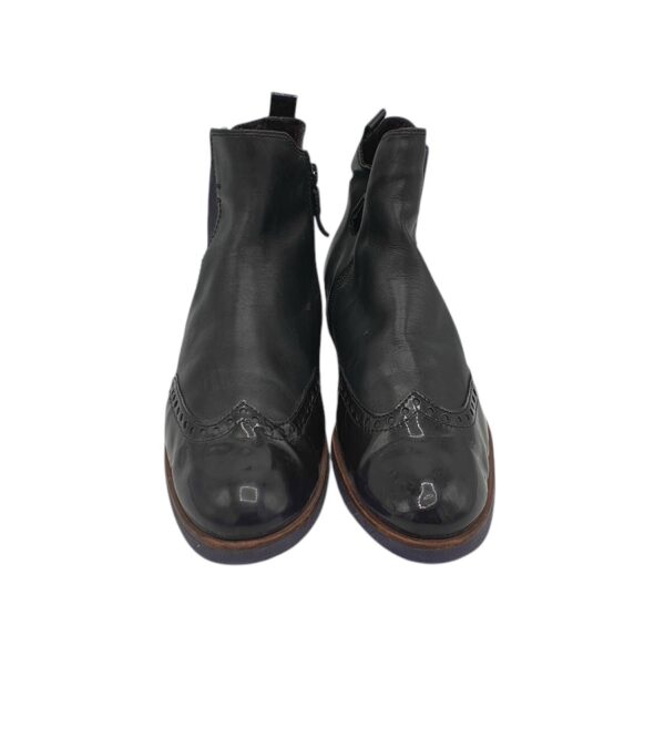 Botine dama Tamaris 41, piele , negru - imagine 3