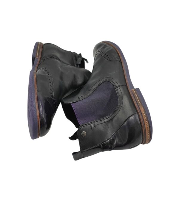 Botine dama Tamaris 41, piele , negru - imagine 4