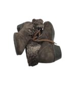Botine dama Luftpolster 37, piele intoarsa, gri - imagine 4