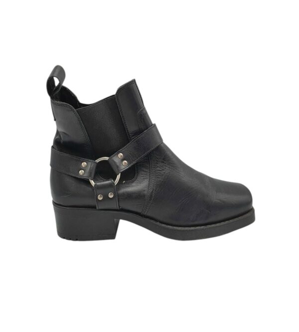 Ghete barbati Woodland 46, piele, negru - imagine 1