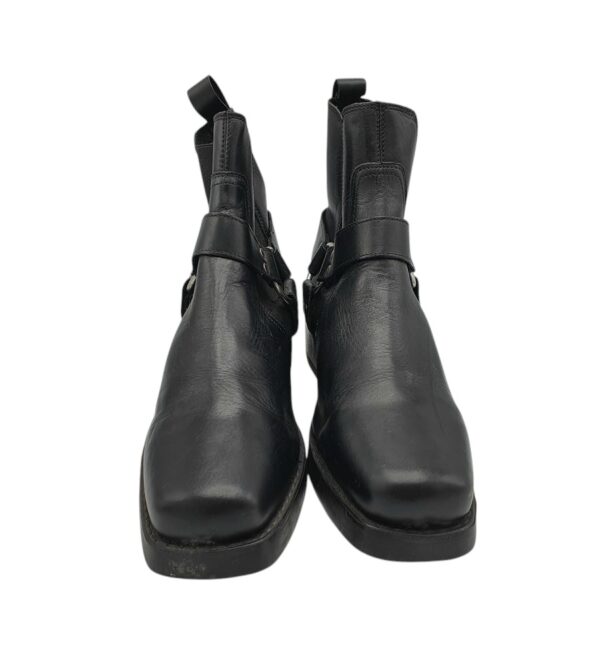 Ghete barbati Woodland 46, piele, negru - imagine 3