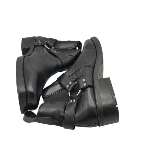 Ghete barbati Woodland 46, piele, negru - imagine 4