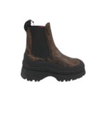 Ghete dama Last 37, piele, negru maro