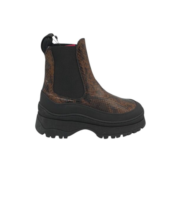 Ghete dama Last 37, piele, negru maro - imagine 1