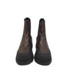 Ghete dama Last 37, piele, negru maro - imagine 3