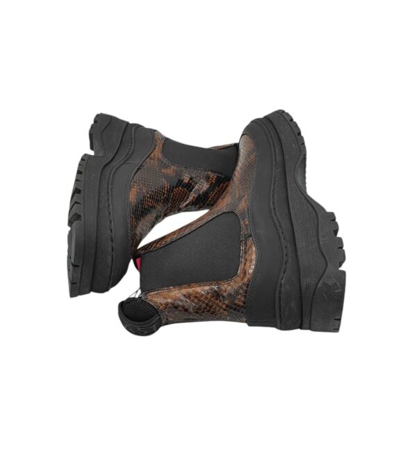 Ghete dama Last 37, piele, negru maro - imagine 4