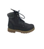 Ghete dama Tom Tailor 37, imitatie de  piele, negru,  imblanite
