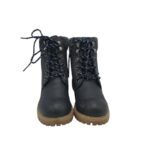 Ghete dama Tom Tailor 37, imitatie de  piele, negru,  imblanite - imagine 3