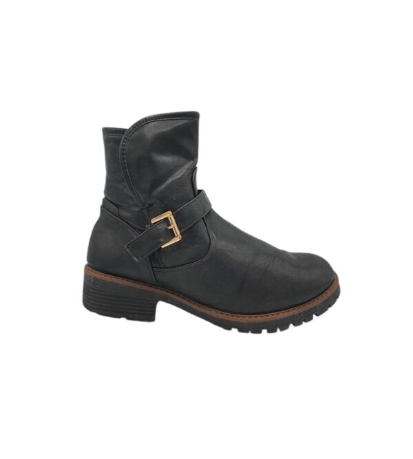 Ghete barbati Anna Field 43, imitatie de  piele, negru - imagine 1